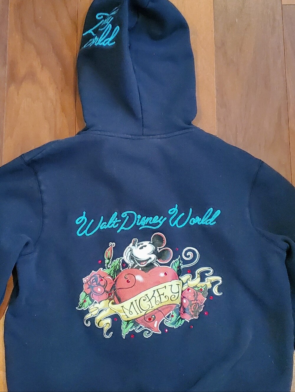Walt Disney World Mickey Tattoo Art Hoodie XL - Picture 3 of 7